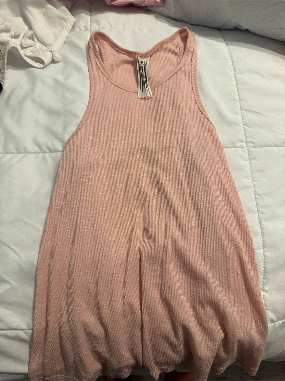 Free People Ribbed Pink Tank Top - Womens Sleeveless Knit